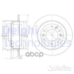 Диск тормозной Kia Carnival III 2.7 V 2.9 CRDi