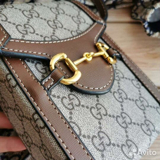 Новая женская сумка клатч Gucci Horsebit