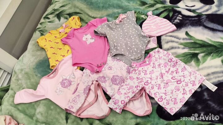 Вещи пакетом на девочку 68-74