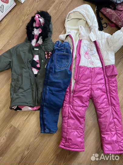 Зимний костюм для девочки 98