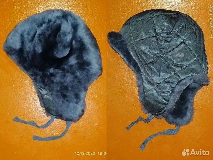 Шапка ушанка детская натуральный мех Литва СССР