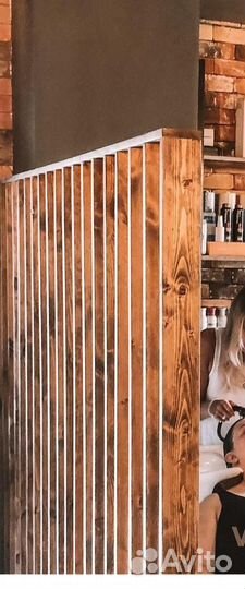 Перегородка реечная для зонирования пространств