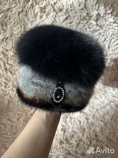 Шапка норковая женская