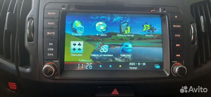 Штатная магнитола kia sportage 3