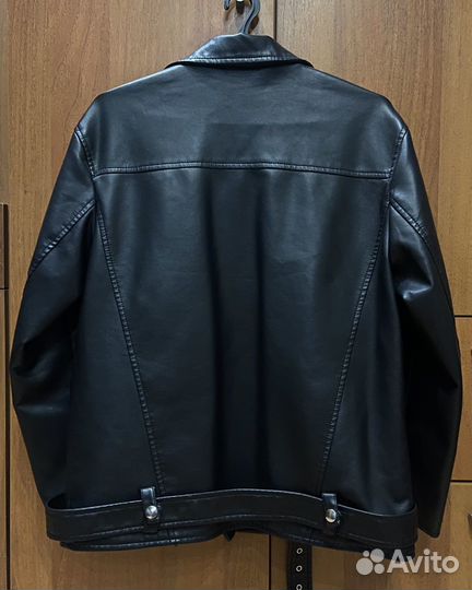 Кожаная куртка косуха женская