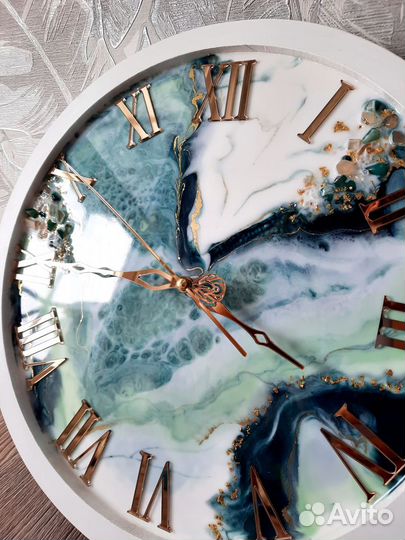 Изделия из эпоксидной смолы Часы 30-70 см