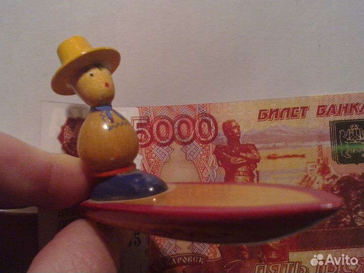 Модель/Фигурка-Человек на лодке(ручн.работа/СССР)