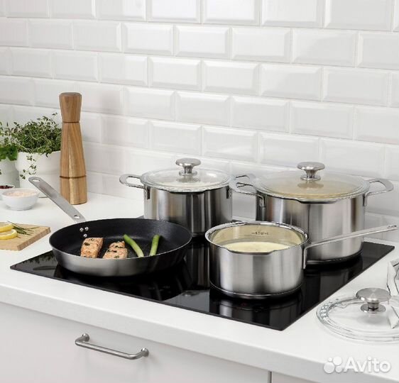 Набор кастрюль и сковорода hemkomst IKEA