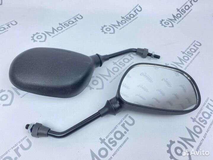 Зеркала чёрные d8 Racer Lupus,WM Mantis,YB50QT-9