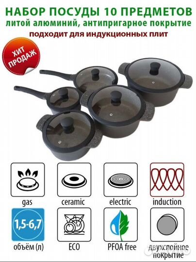 Набор кастрюль edenberg