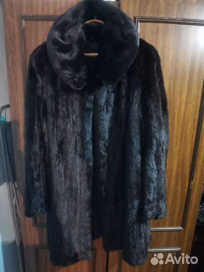 Шуба норковая 48 50 52 черная