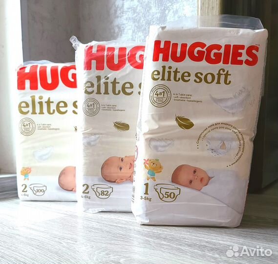 Подгузники huggies elite soft