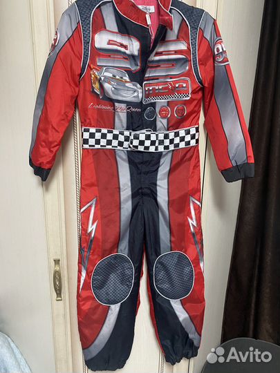 Костюм молни mcqueen 7-8 лет