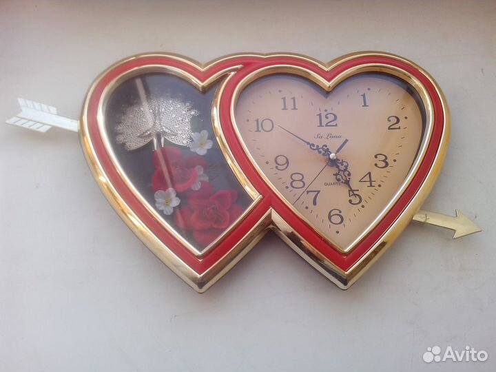 Часы настенные Сердце