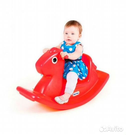 Красная лошадка - качалка Little Tikes