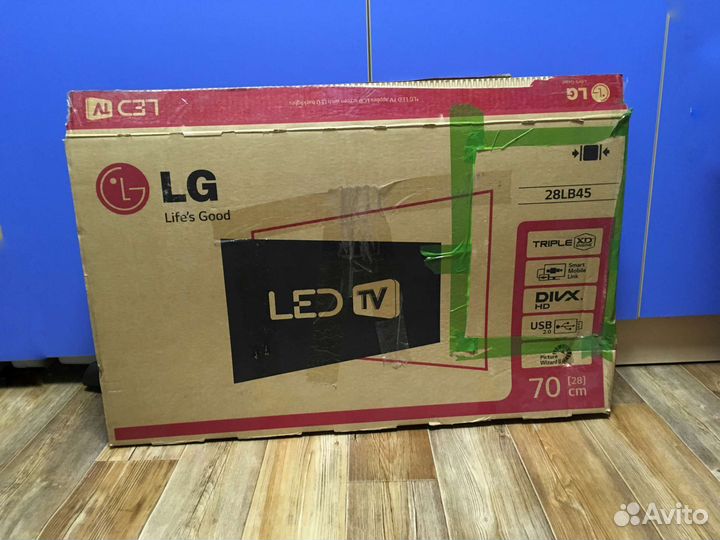 Коробка от телевизора LG 28 дюймов 70 см