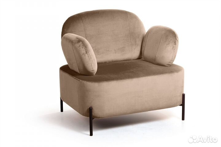 Кресло Dandy, бархат бежевый 5