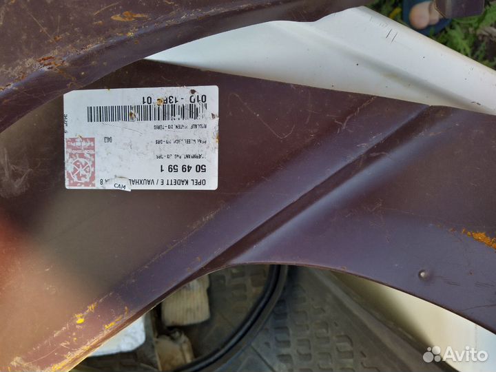 Ремонтные арки opel kadett 2-х дверный