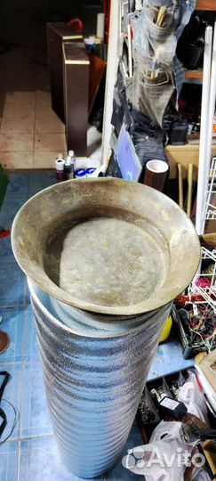 Блюдо старинное, латунное