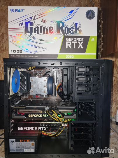 Игровой пк intel i7/RTX3080/32 гб ddr4/ssd1тб nvme