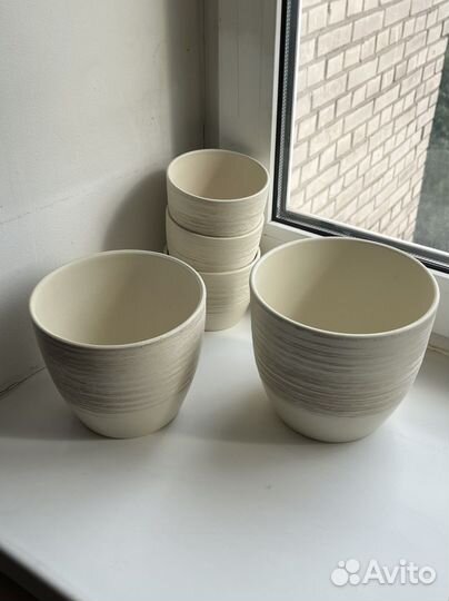 Горшки кашпо керамические для растений