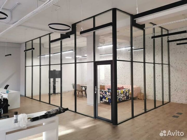 Перегородки из стекла под заказ