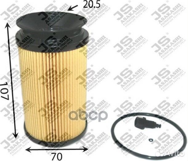 Фильтр масляный Asakashi OE-23010 Япония 1/50 ш
