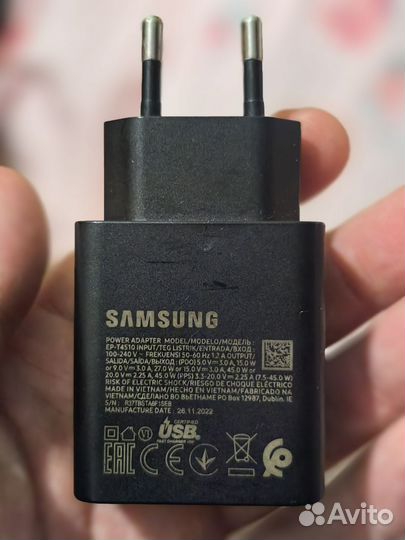 Зарядной блок Samsung 45w оригинал