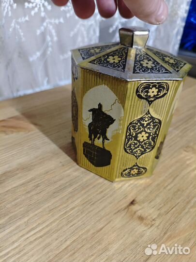 Чайная коробка Москва 1950 г