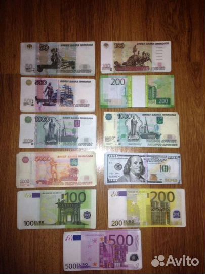 Купюры билет банка приколов