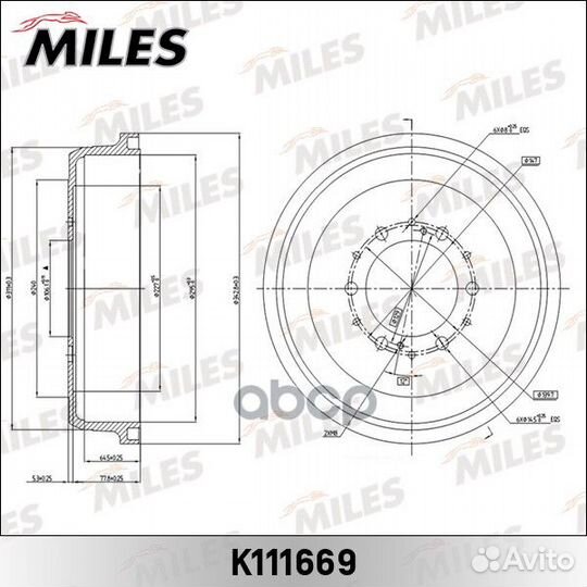 Барабан тормозной toyota 4runner 2.4-3.4 86-97