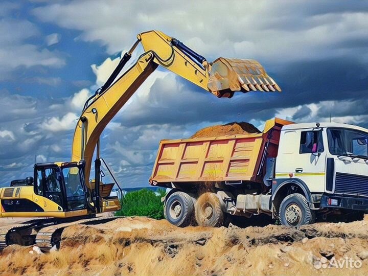 Песок \ Отсев гранитный строительный с доставкой о