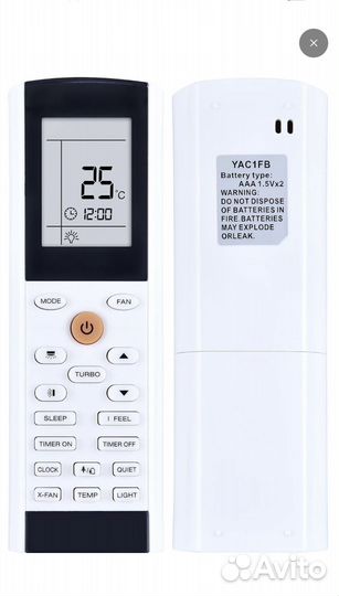 Пульт для кондиционера Electrolux Zanussi gree