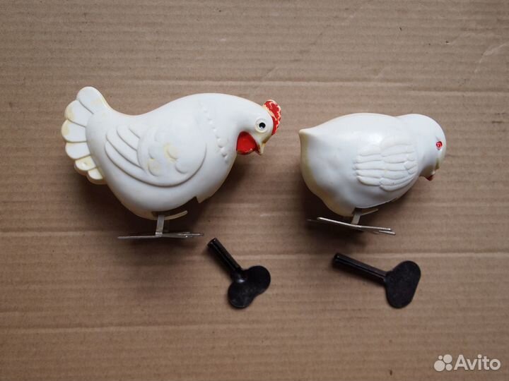 Заводная игрушка птички СССР