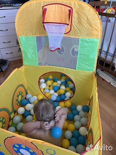 Детская платка бассейн с шариками