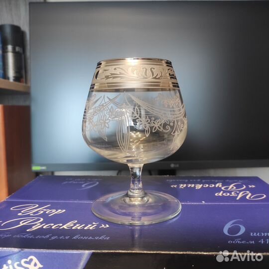 Набор бокалов под коньяк, виски Узор 