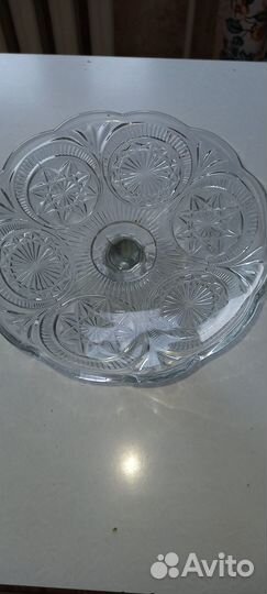 Хрустальня ваза для фруктов или торта