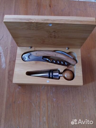 Подарочный набор нож штопор открывашка