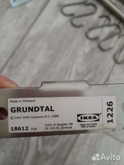 Релинги никелированные + крючки