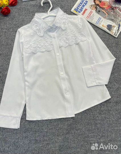 Блузка школьная белая