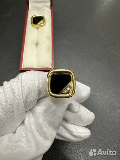 Золотые мужские запонки, 750 пробы. СССР