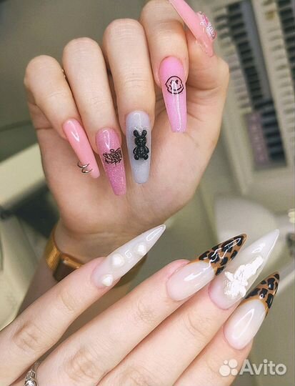 Наращивание ногтей с выездом на дом