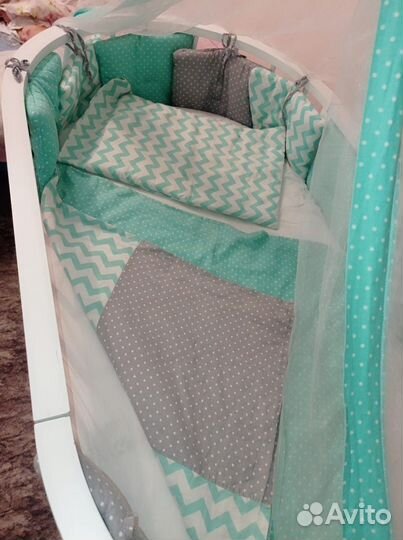 Кроватка 7 в 1 и полный копмлект