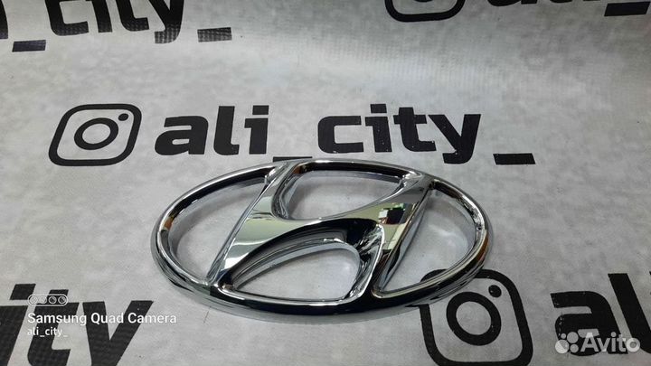 Знак Hyundai передний на решетку Солярис 10-17г