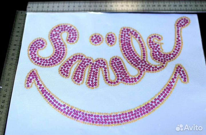 Аппликации из пайеток без основы