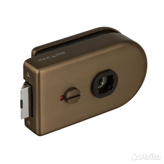 Замок c WC заверткой защелкой для стеклянной двери