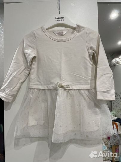 Платье(74,86,92) 3 штуки