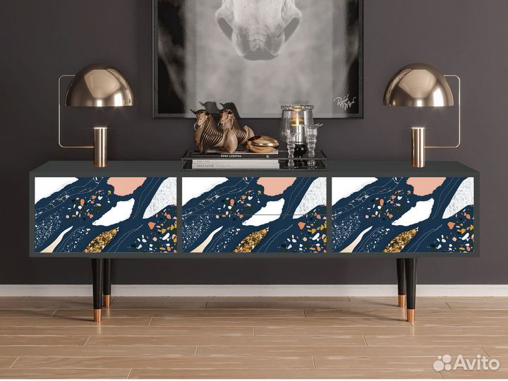 Тв-тумба T4 - Антрацит - Nude Iceberg