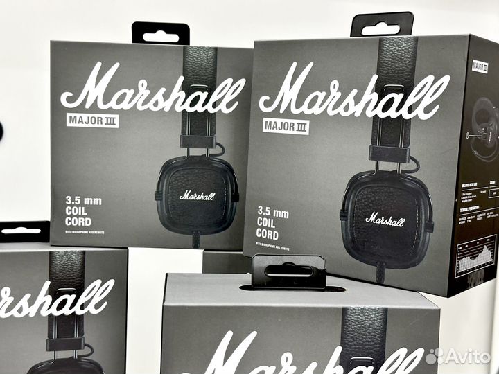 Наушники Marshall Major 3 / Маршал 3 Black