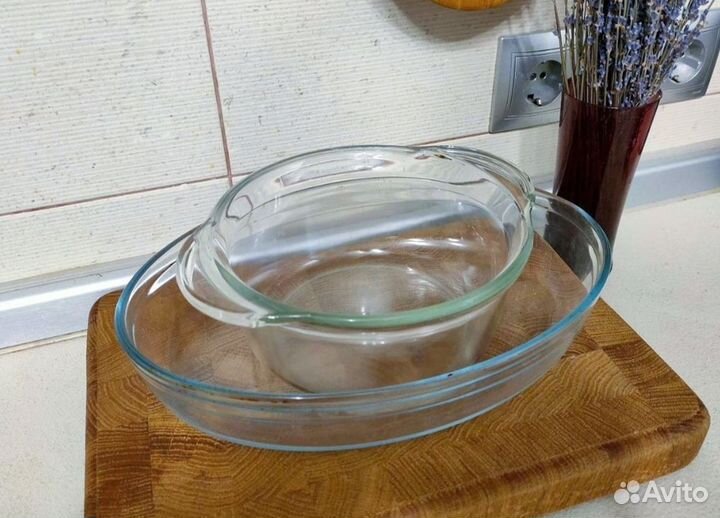 Стеклянные формы для запекания выпечки как новые